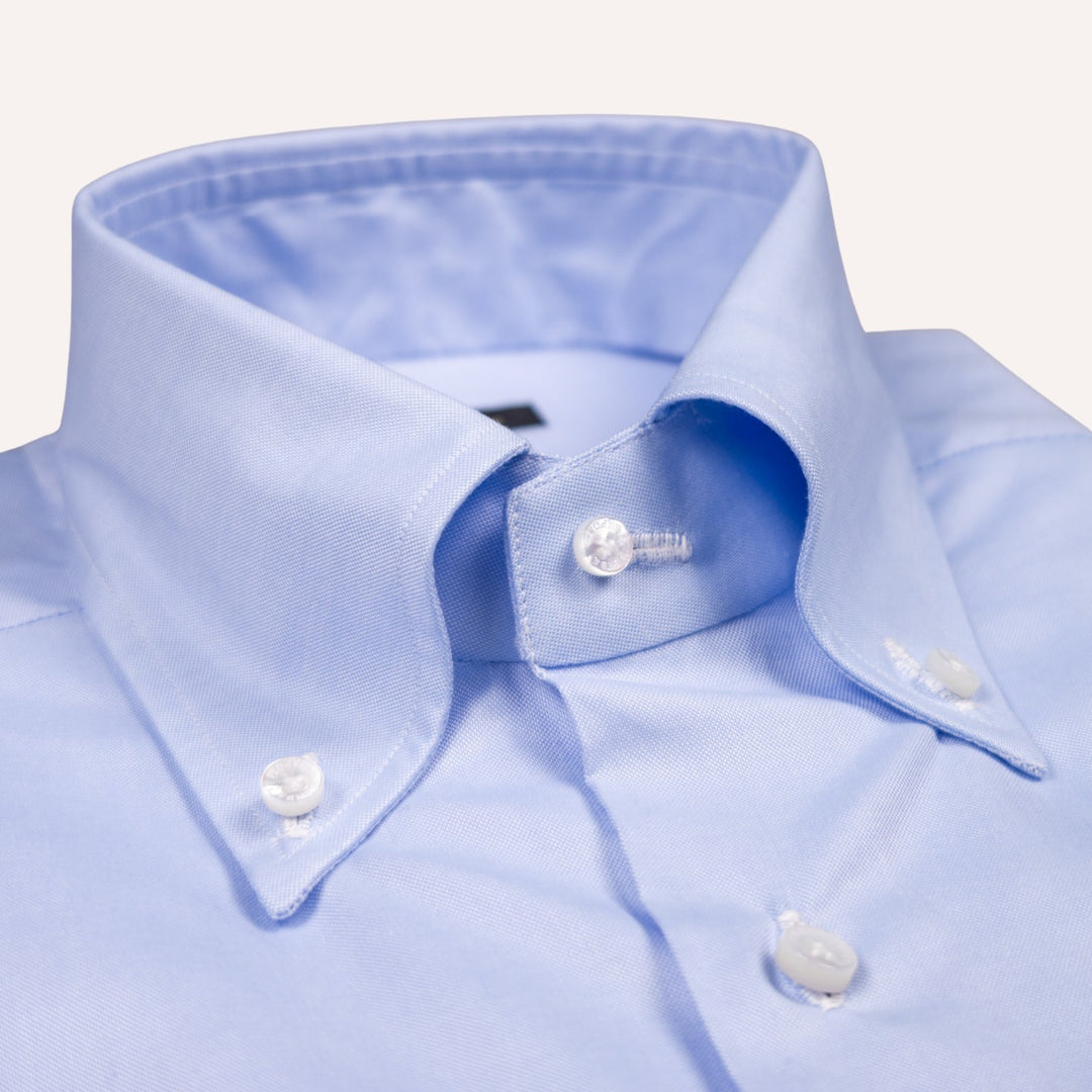 Light Blue Slim Fit Oxford Button Down Shirt