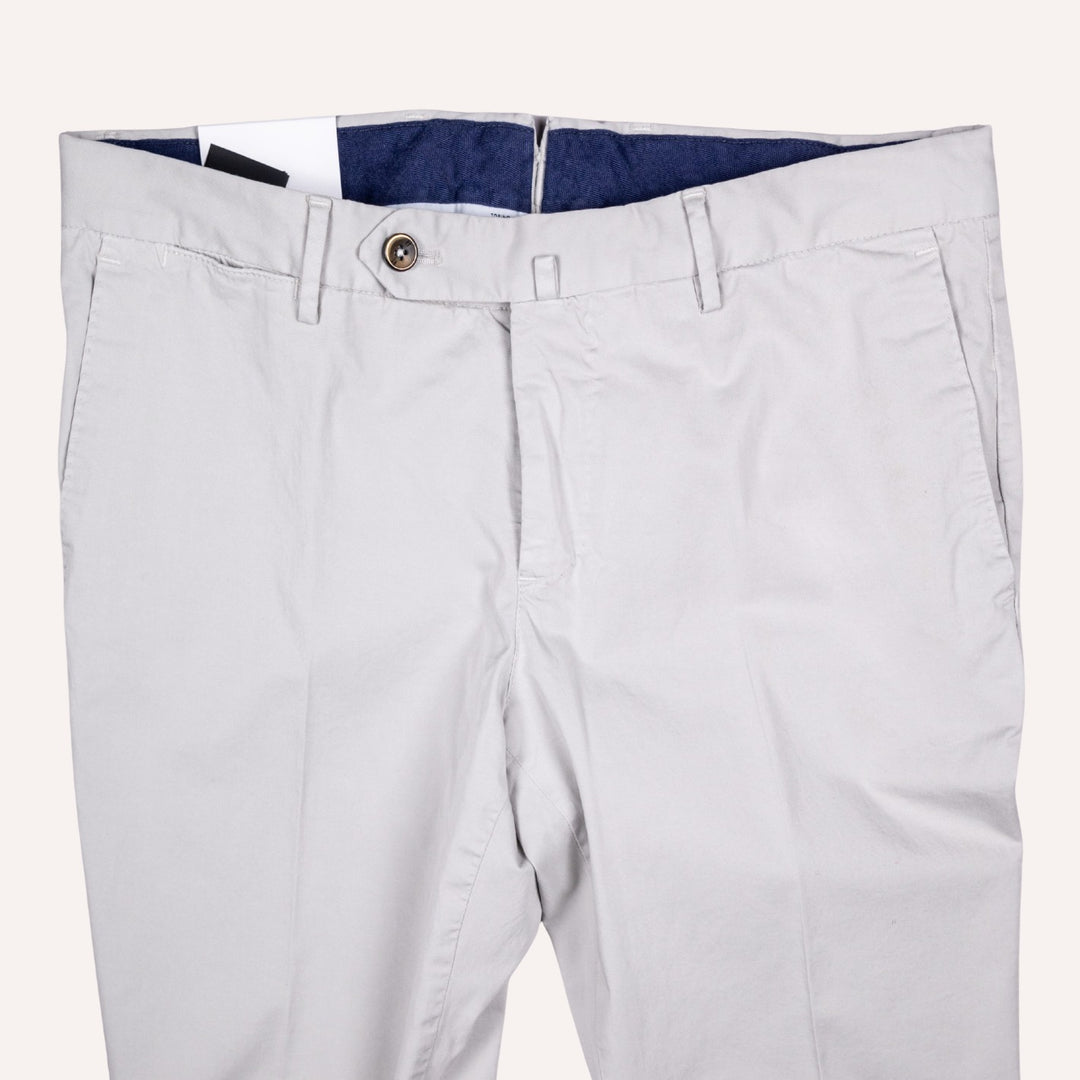 Dove Grey Cotton Chino