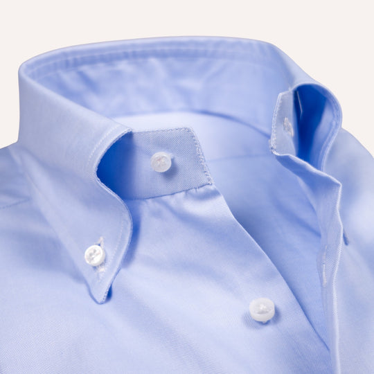 Light Blue Slim Fit Oxford Button Down Shirt