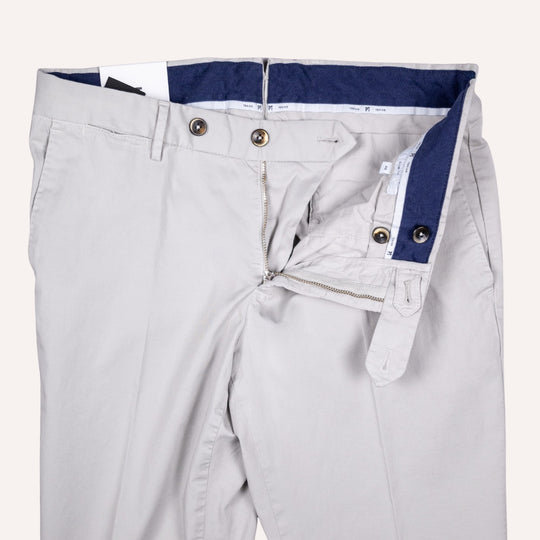Dove Grey Cotton Chino