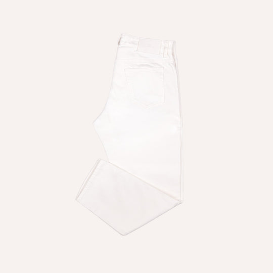 Ecru Denim Carrot Fit