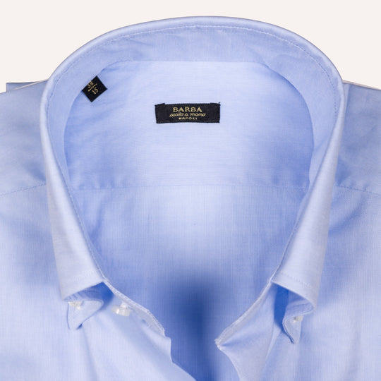 Light Blue Slim Fit Oxford Button Down Shirt