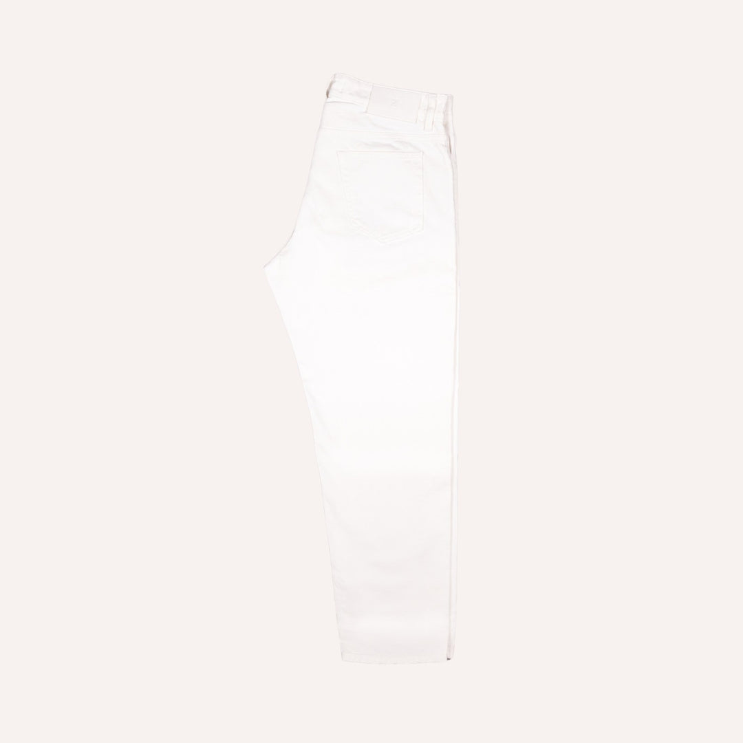 Ecru Denim Carrot Fit