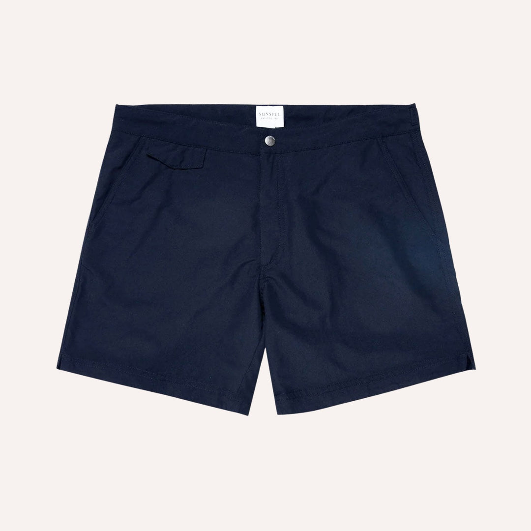 Navy Tailored Swim Shorts