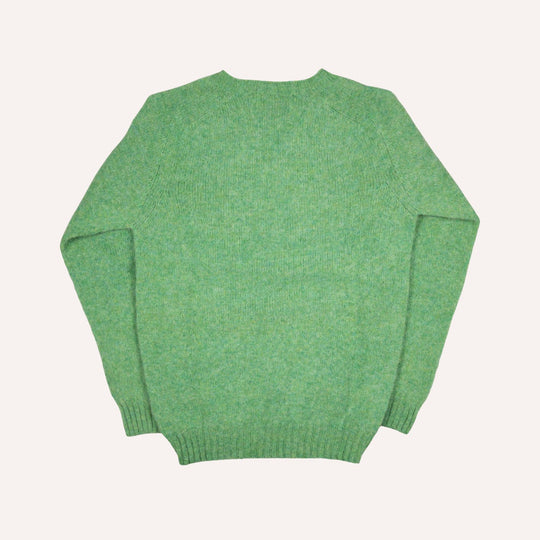 Parsley Green Lambswool Crewneck Sweater