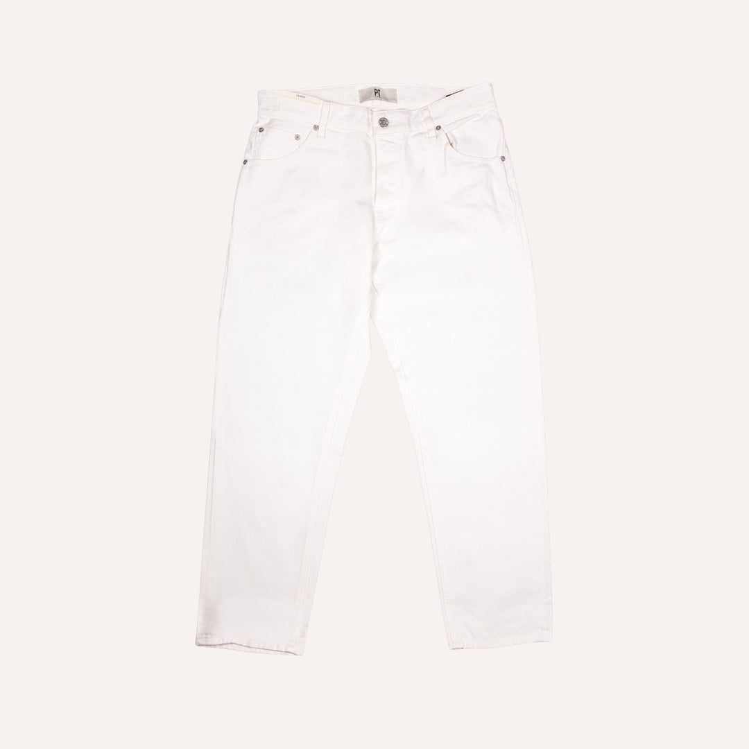 Ecru Denim Carrot Fit