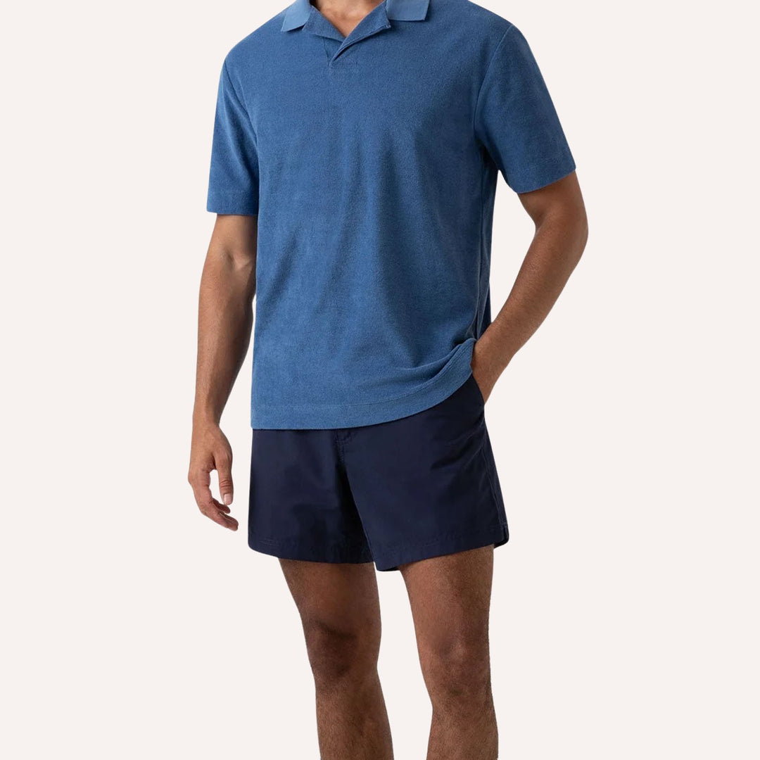 Navy Tailored Swim Shorts