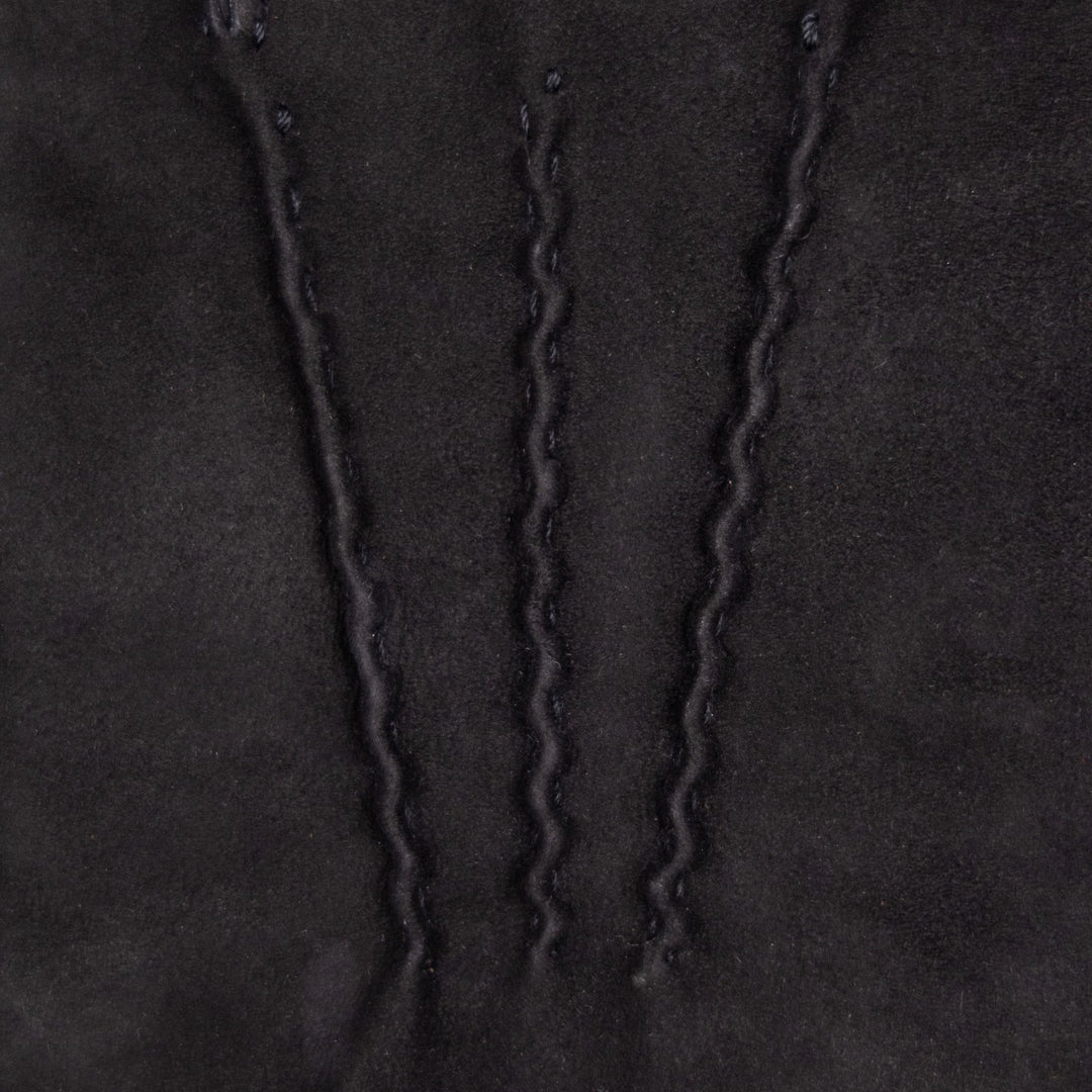 Black Suede Cashmere Lined Gloves