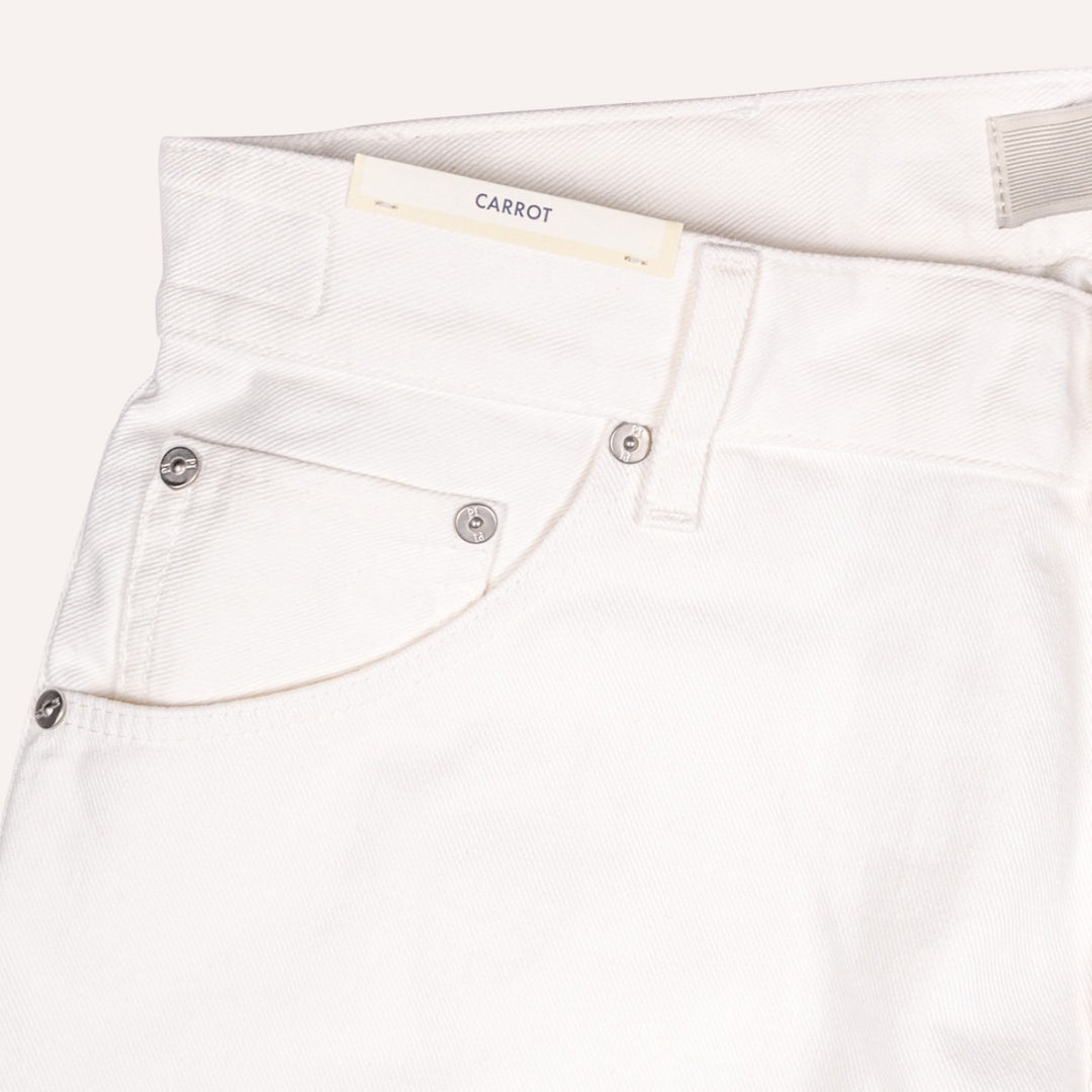 Ecru Denim Carrot Fit