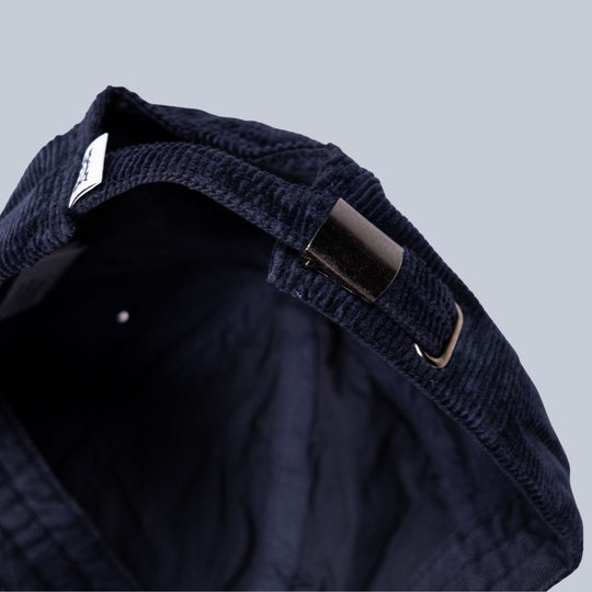 Navy Corduroy Baseball Cap