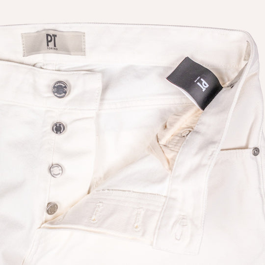 Ecru Denim Carrot Fit