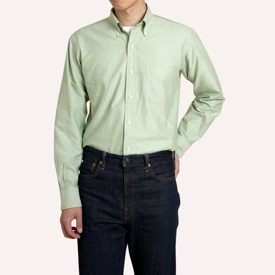 Pistachio Green Oxford Button Down Shirt