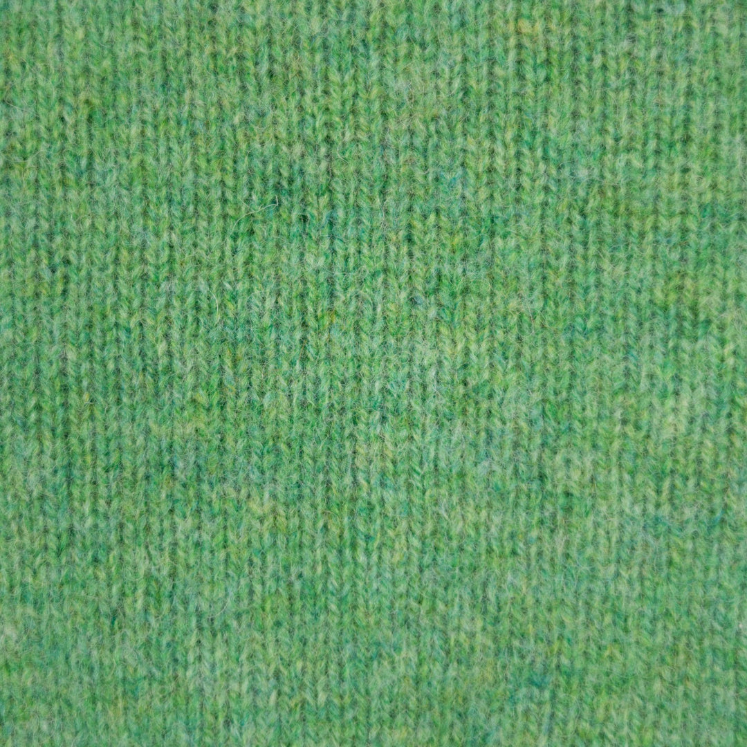 Parsley Green Lambswool Crewneck Sweater