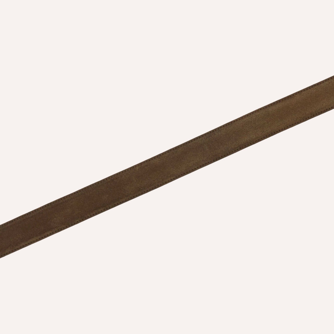 Dark Brown Suede Western Belt