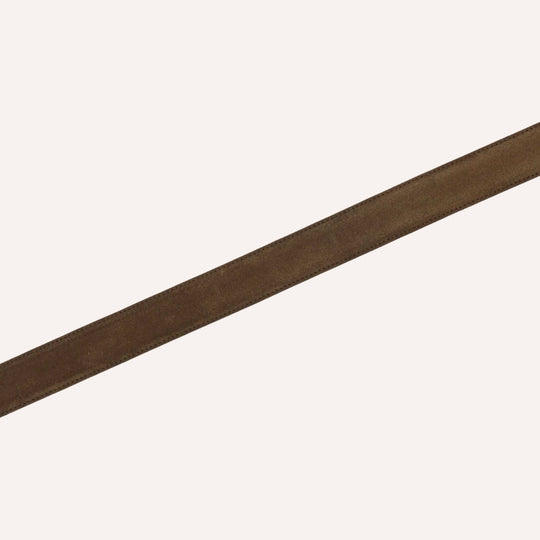 Dark Brown Suede Western Belt