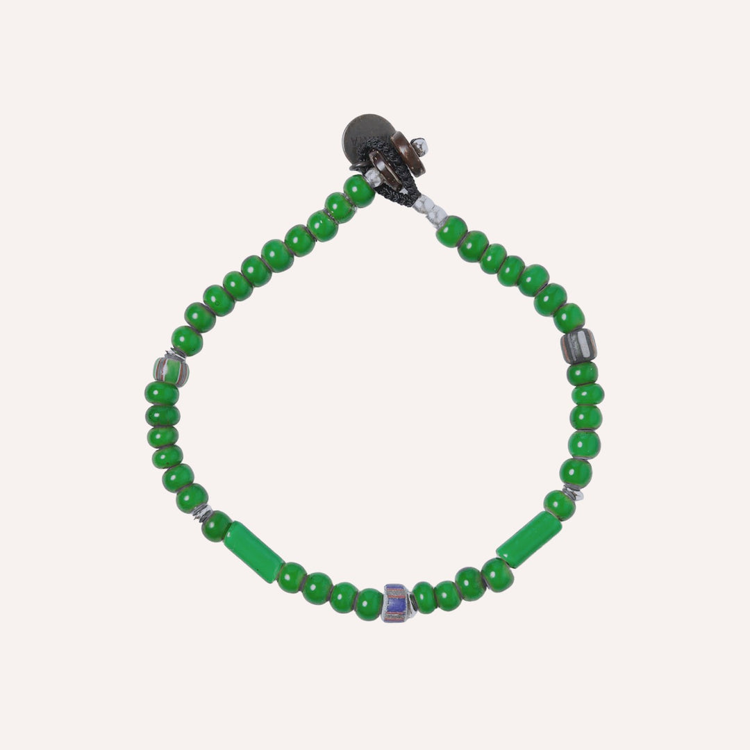 Green Beads Natural 4mm Bracelet