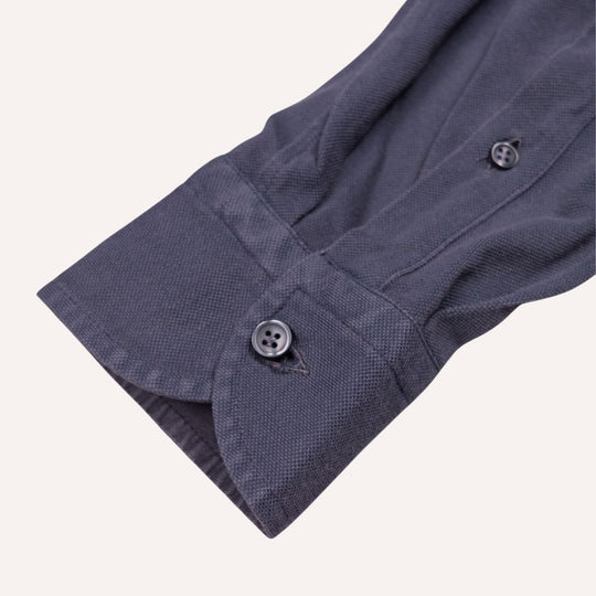 Stone Grey Cotton Jersey Shirt