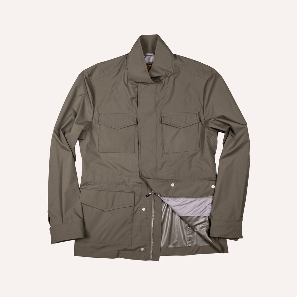 Olive Green Lightweight Technical Field Jacket