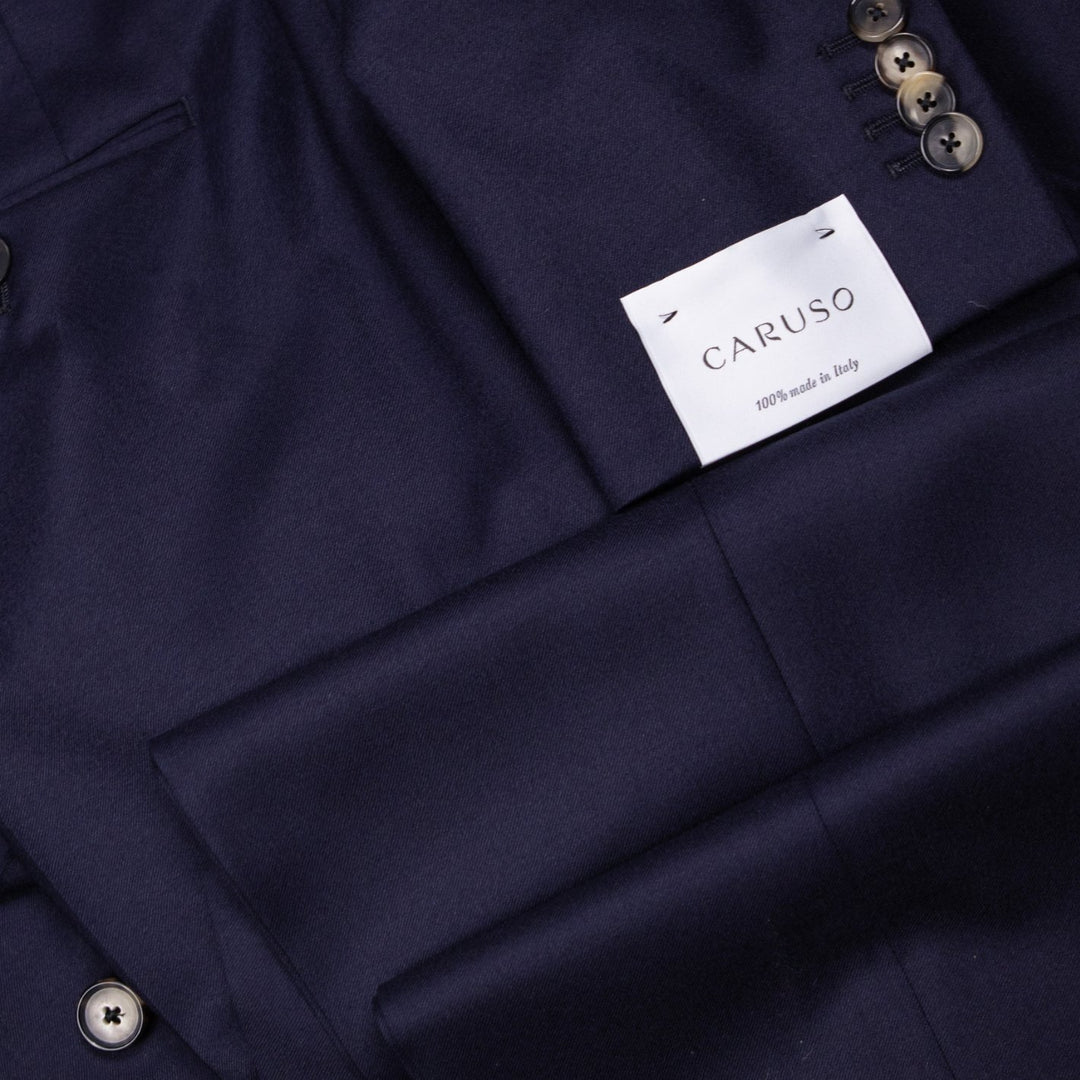 Dark Blue Double Breasted Superfine 120s Wool Suit