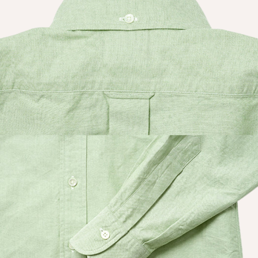 Pistachio Green Oxford Button Down Shirt