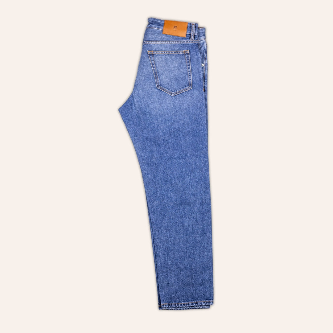 Washed Mid Blue Denim Modern Cut