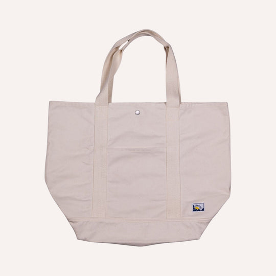 Off White Canvas Large Tote