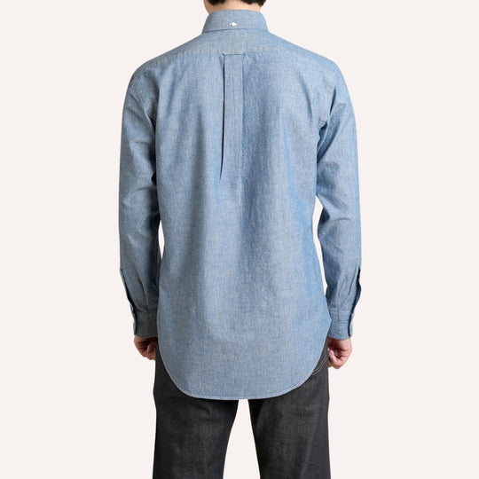 Blue Chambray Button Down Shirt