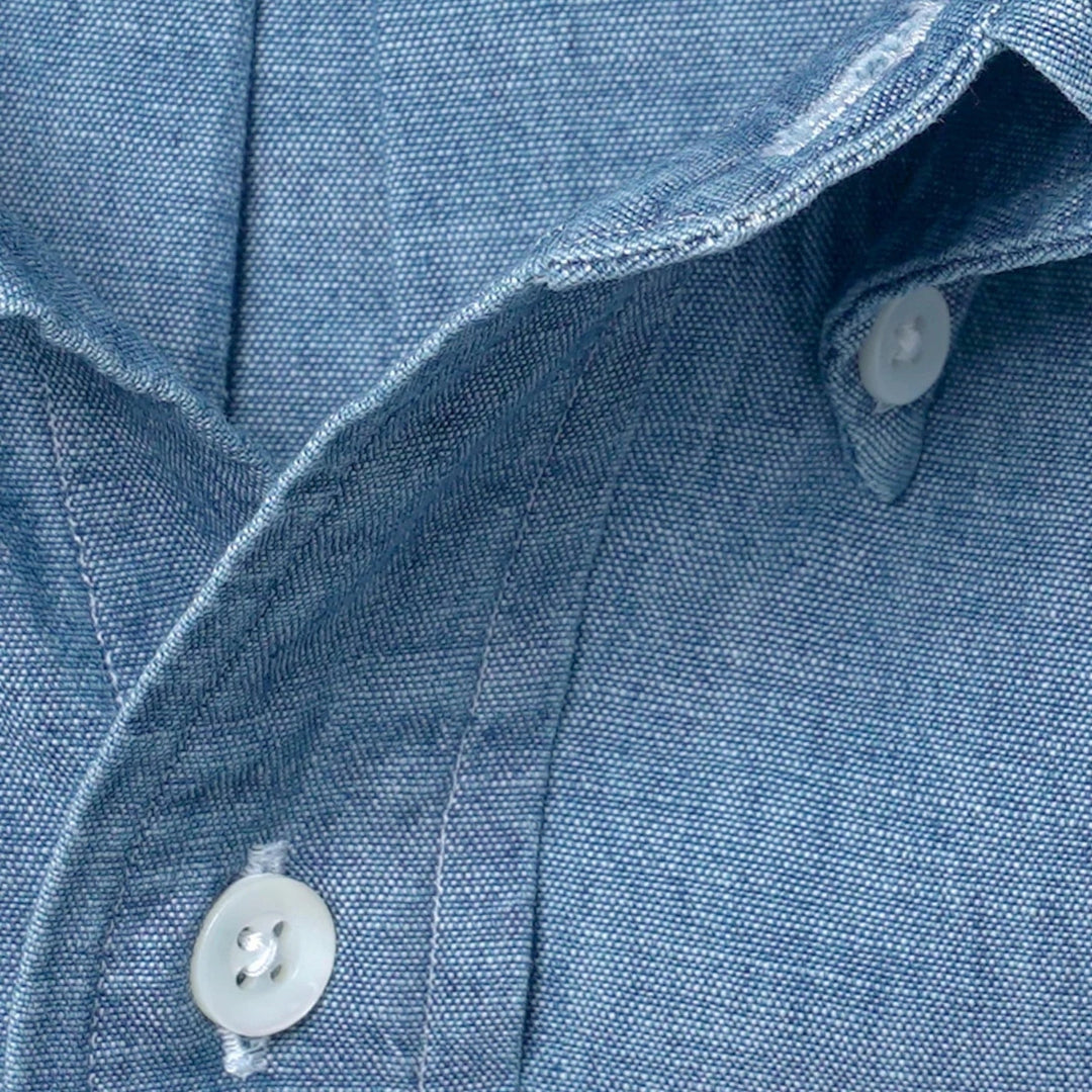 Blue Chambray Button Down Shirt
