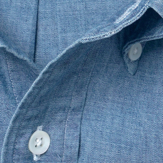 Blue Chambray Button Down Shirt