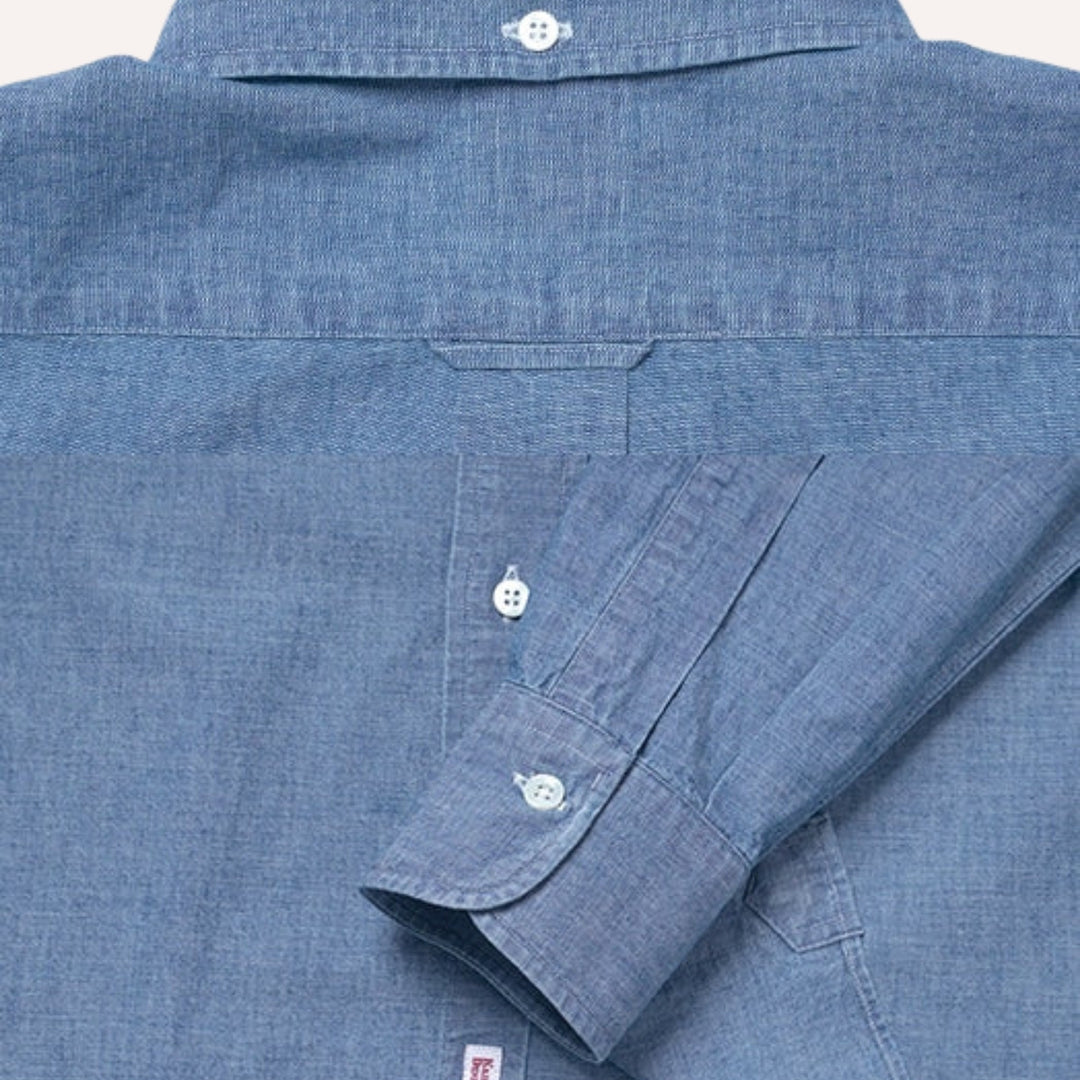 Blue Chambray Button Down Shirt