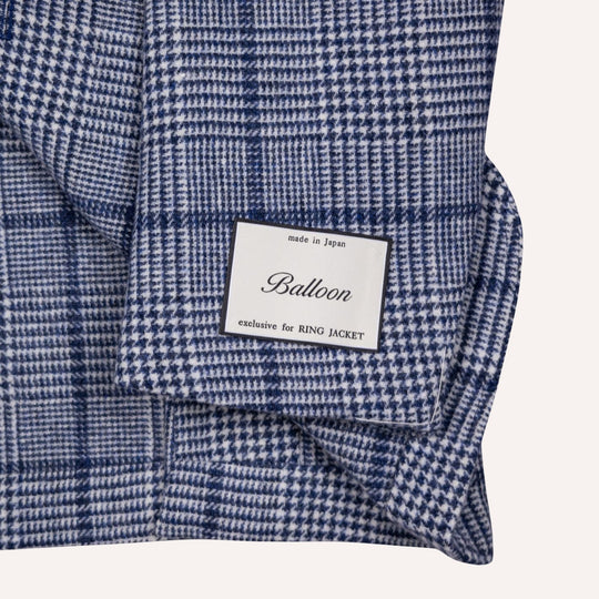 Blue Wool Glencheck Blazer