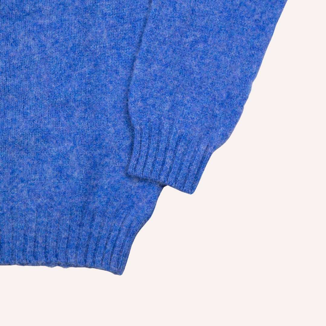 Cobalt Blue Lambswool Crewneck Sweater
