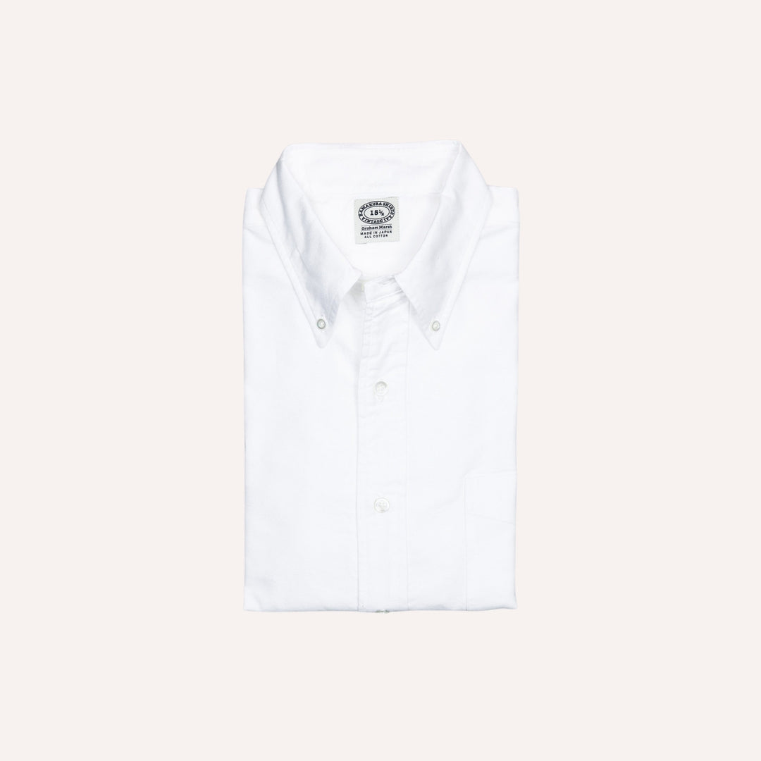 White Washed Oxford Button Down Shirt