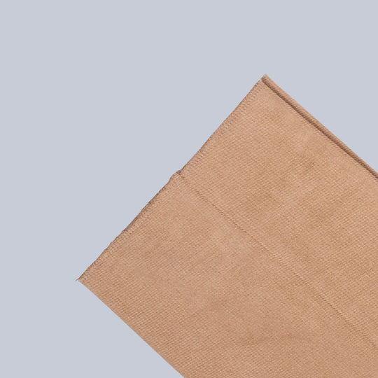 Carmel Brown Washed Cotton Twill Trousers