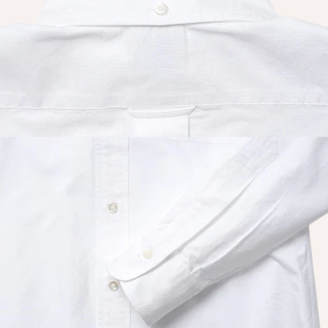 White Washed Oxford Button Down Shirt