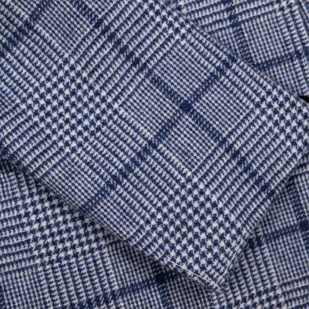 Blue Wool Glencheck Blazer