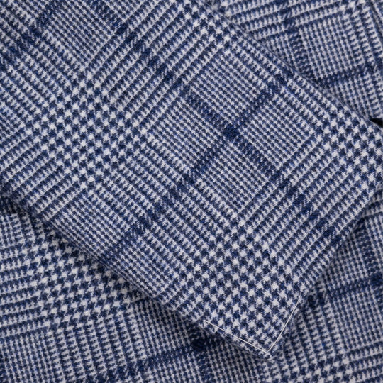 Blue Wool Glencheck Blazer