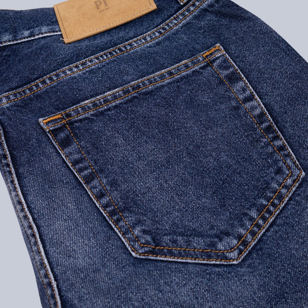 Washed Blue Denim Regular Fit