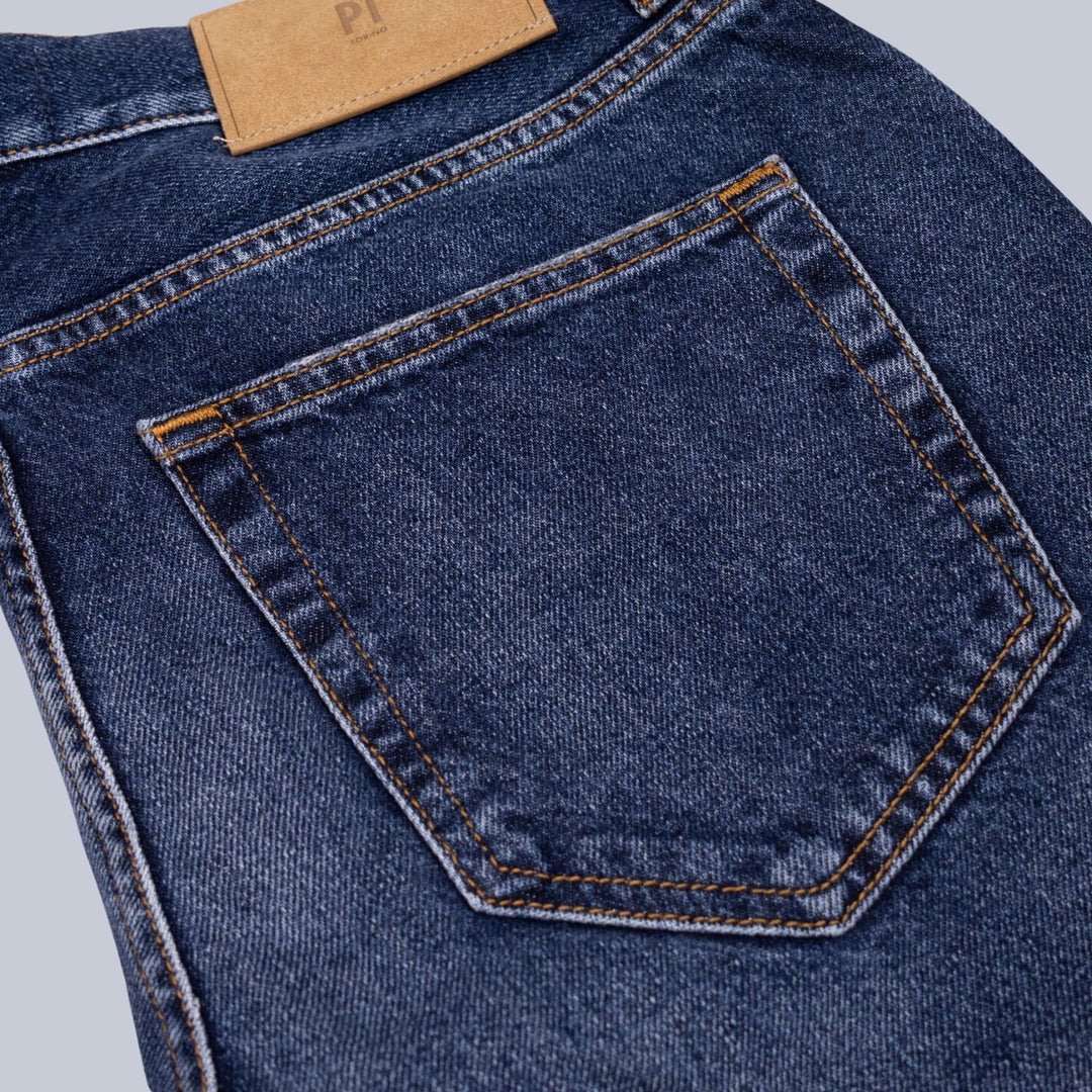 Washed Blue Denim Regular Fit