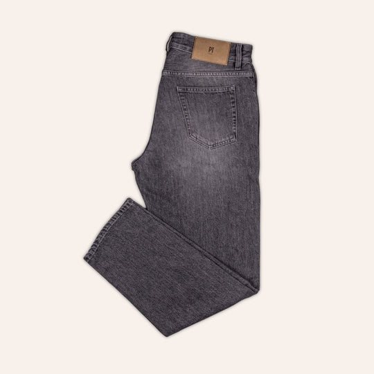 Washed Grey Denim Modern Cut
