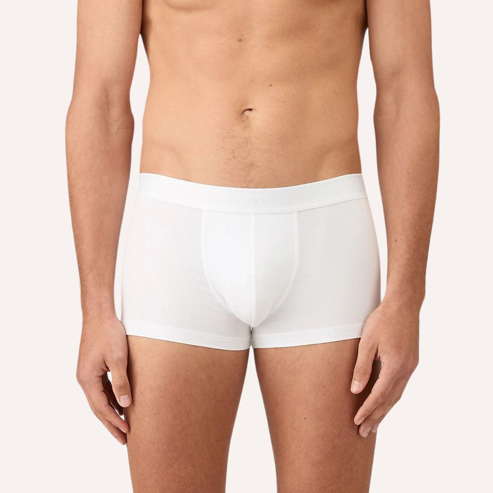 White Cotton Stretch Trunk