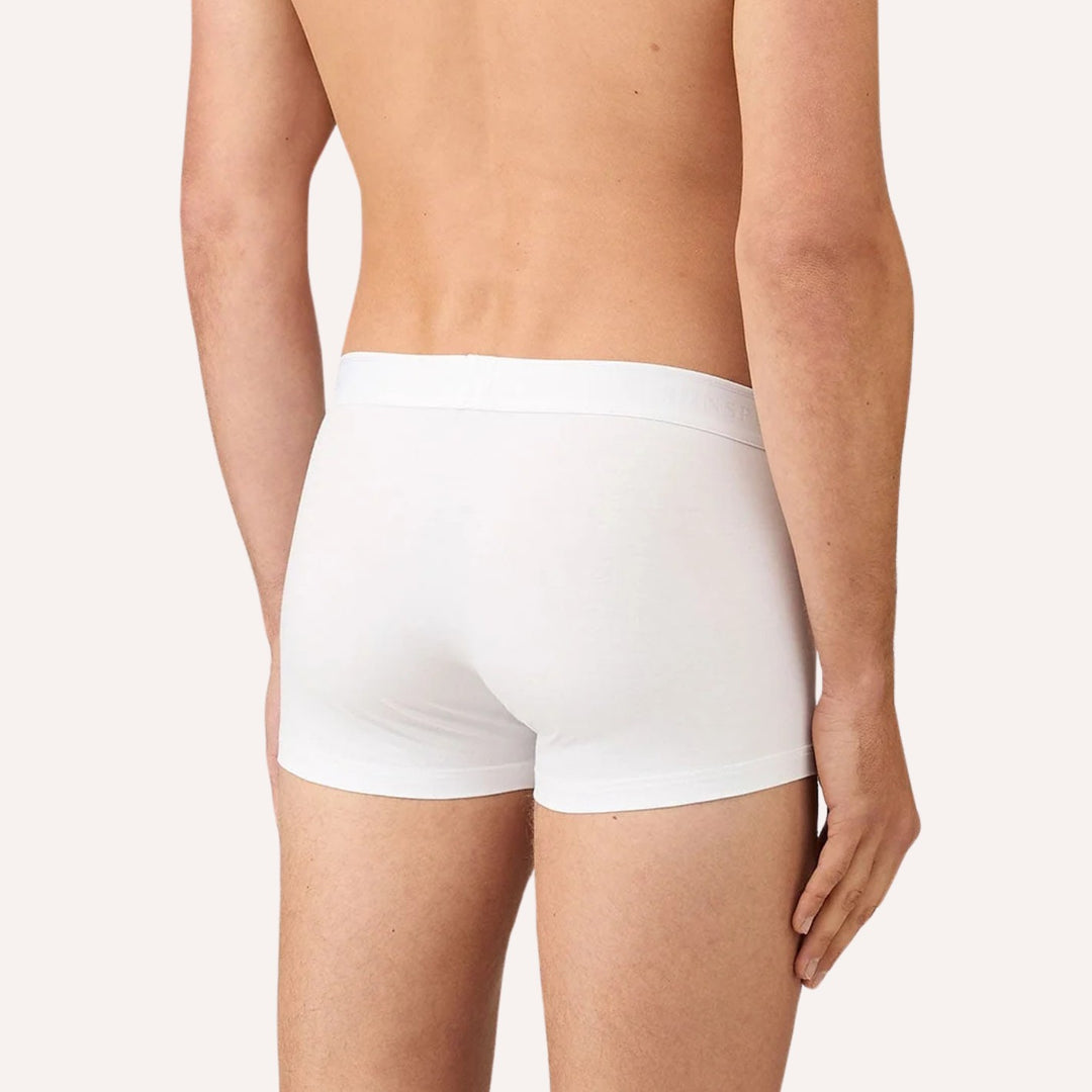 White Cotton Stretch Trunk