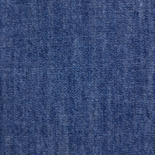 Washed Navy Denim Western Shirt - Slim Fit