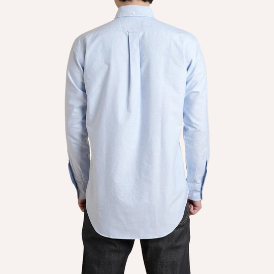 Light Blue Washed Oxford Button Down Shirt