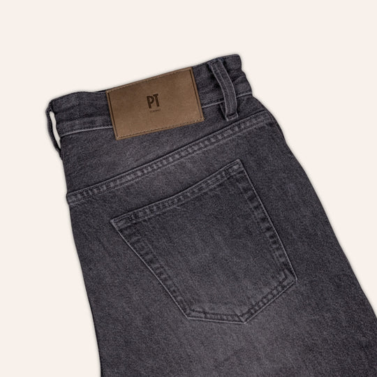 Washed Grey Denim Modern Cut