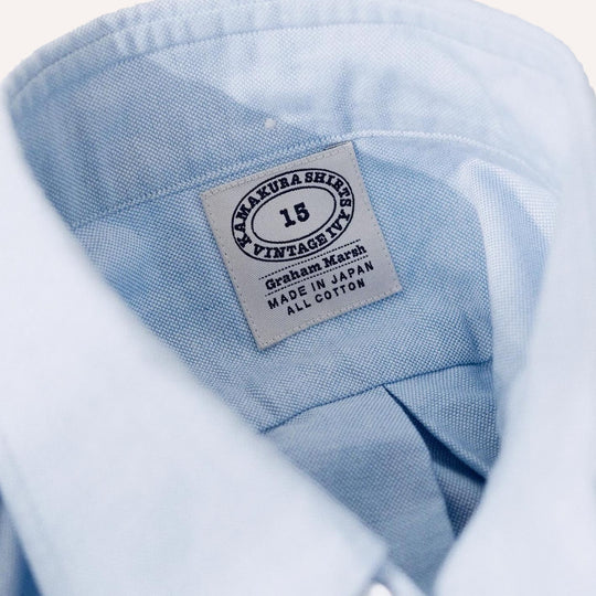 Light Blue Washed Oxford Button Down Shirt