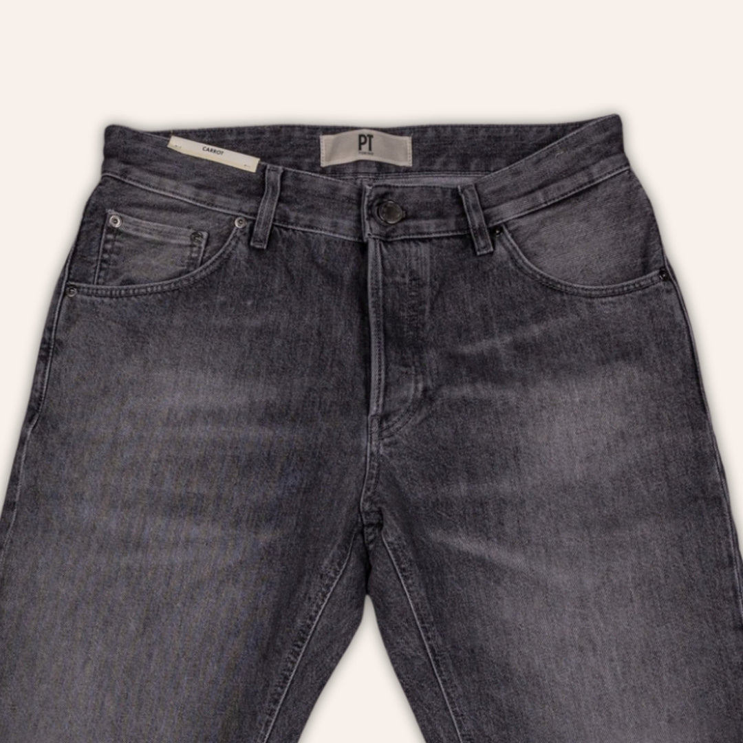 Washed Grey Denim Modern Cut