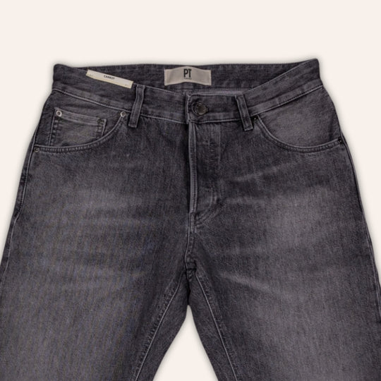 Washed Grey Denim Modern Cut