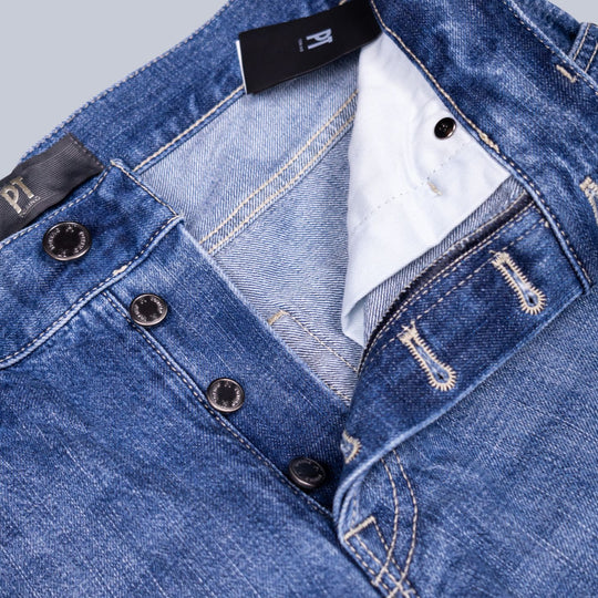 Light Washed Blue Denim Regular Fit