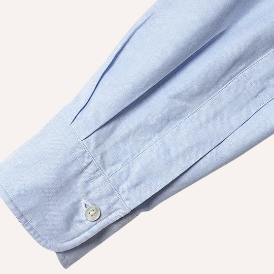 Light Blue Washed Oxford Button Down Shirt